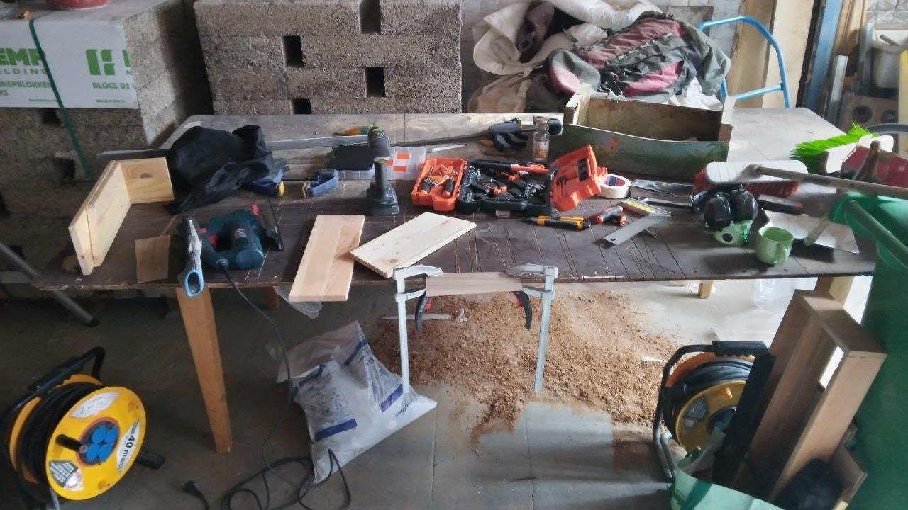 Construction du support bois - étape 2
