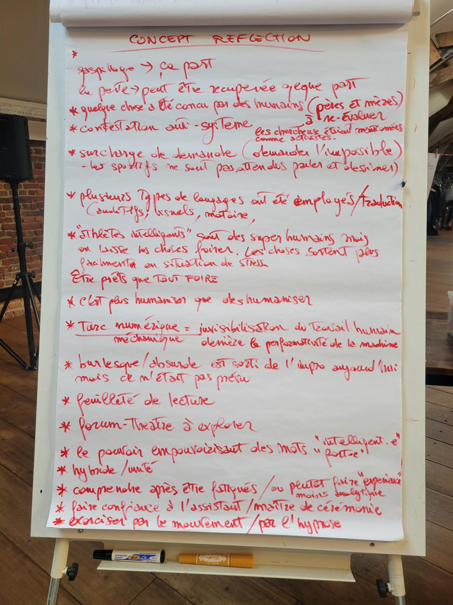 Session de feedback - notes et réflexions